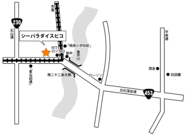 平岸店-地図